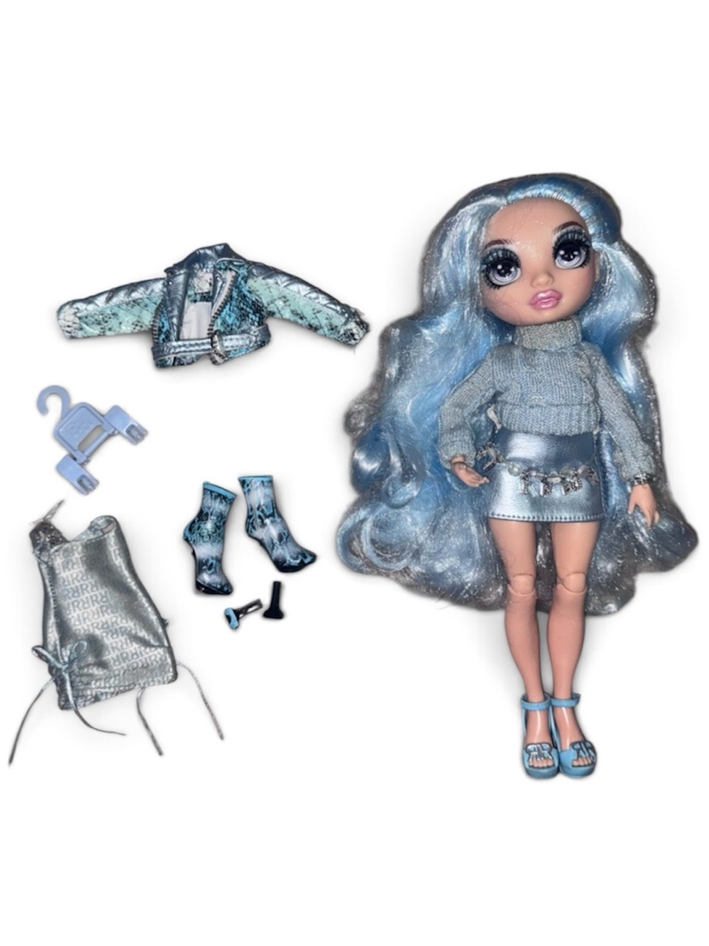 Rainbow High Gabriella Icely Doll Series 3 Blue Hair Clothes Accessories MGA
